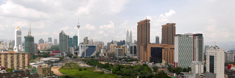 吉隆坡白天的城市全景