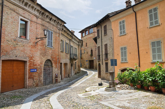 小巷。公司arquato。Emilia Romagna。意大利.