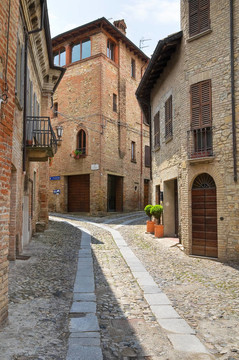 小巷。公司arquato。Emilia Romagna。意大利.