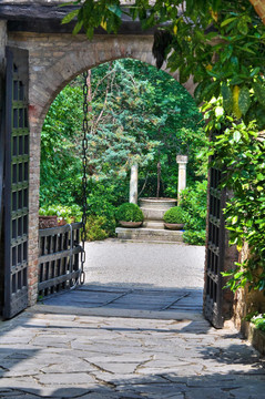 Gropparello Castle。Emilia Romagna。意大利.