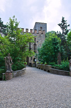 Gropparello Castle。Emilia Romagna。意大利.