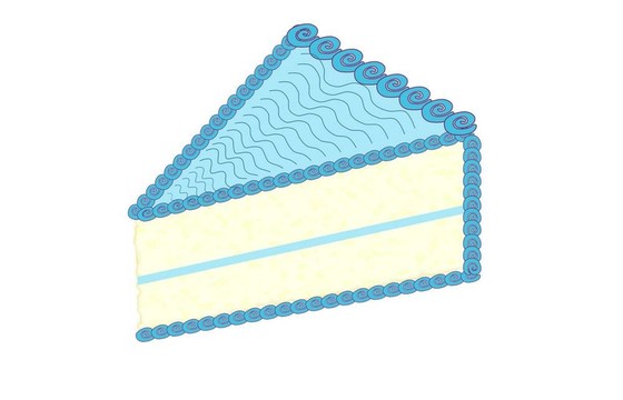 一塊生日蛋糕；Bl. Icing