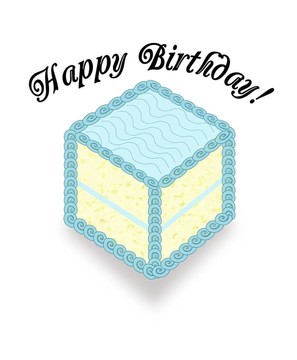 一塊生日蛋糕