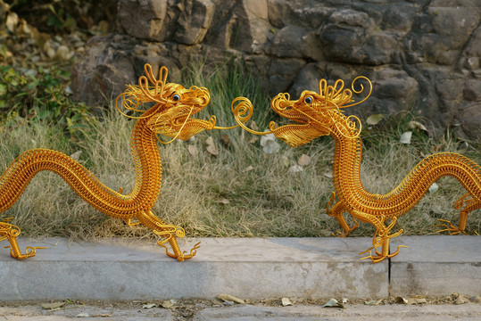 銅絲工藝 金龍