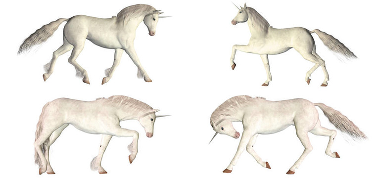 白色獨角獸包