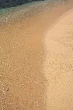 熱帶海灘上的海浪