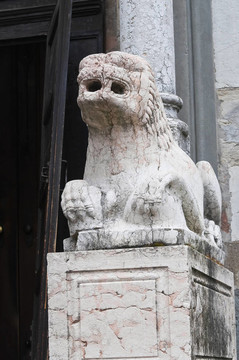 大教堂。皮亞琴察。Emilia Romagna。意大利.