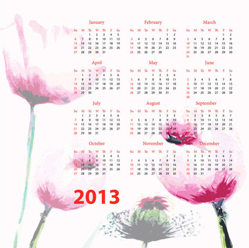2013日歷