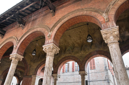 市政廳。皮亞琴察。Emilia Romagna。意大利.