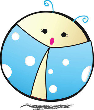 Ladybird。插畫。