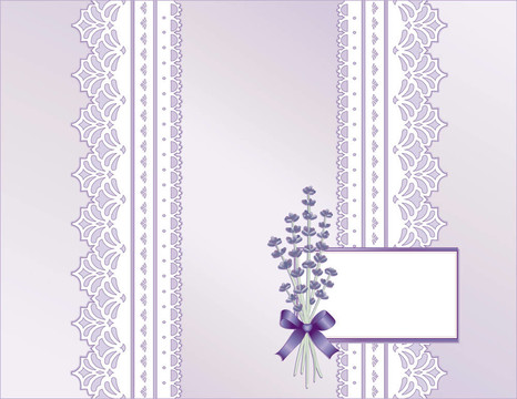花邊；柔和的緞；Lavender Flower
