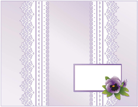 花邊；柔和的緞；Pansy Flower