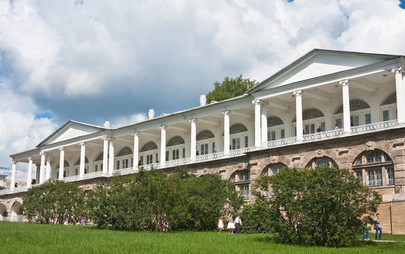 俄羅斯.圣彼德堡。Tsarskoe Selo（Pushkin）。凱瑟琳公園的卡梅倫畫廊。