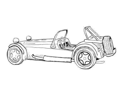 老式汽車(chē)。