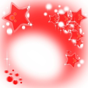 紅色圣誕背景與星星