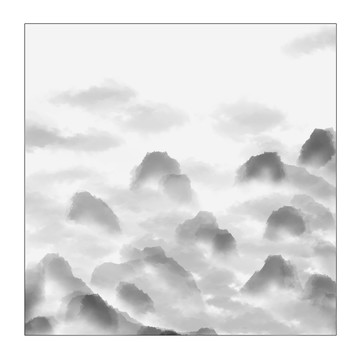 水墨山水畫(huà) 古風(fēng)裝飾畫(huà)