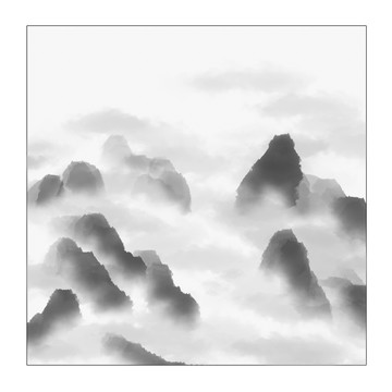 水墨山水畫 古風裝飾畫