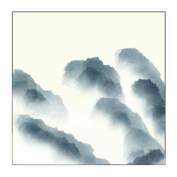 水墨山水畫(huà) 古風(fēng)裝飾畫(huà)