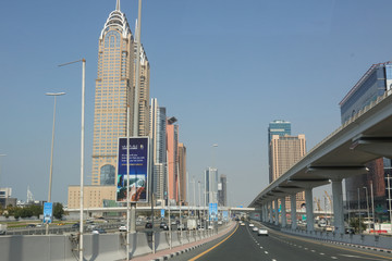 迪拜街景 迪拜城市建筑 迪拜