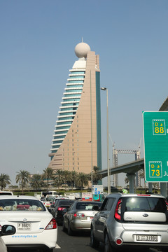 迪拜街景 迪拜城市建筑 迪拜