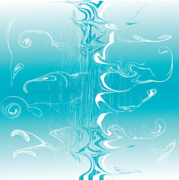 藍(lán)色的背景。插畫(huà)