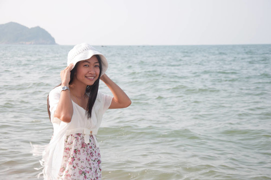 海灘上的美女