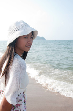 海灘上的美女