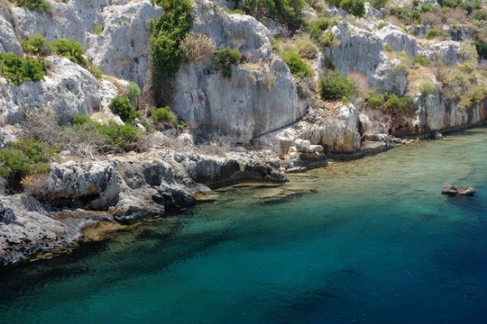 Kekova島海岸；土耳其