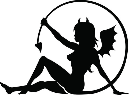 魔鬼女孩紋身設(shè)計(jì)