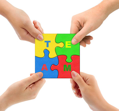 手和puzzle Team