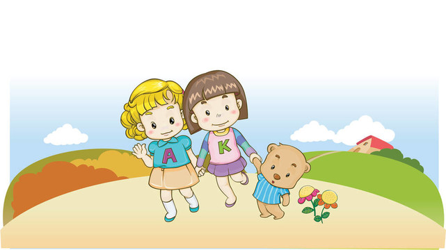 孩子們與自然