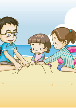 孩子們與自然