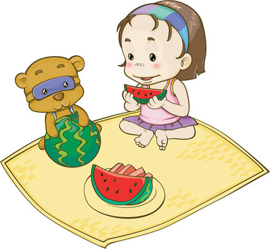孩子們與自然