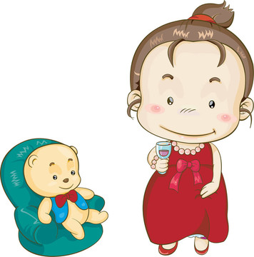 孩子們與自然