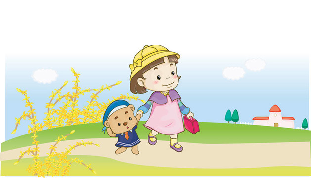 孩子們與自然