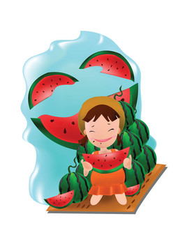 孩子們與自然