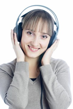 女人聽音樂