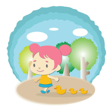 孩子和動物