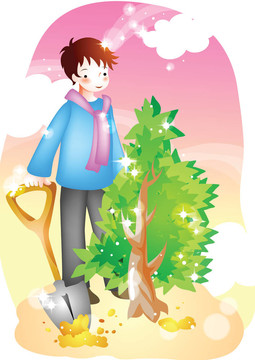 春與植物樹(shù)