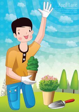 春與植物樹