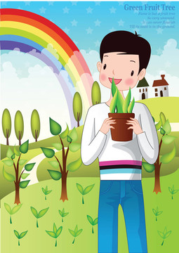 春與植物樹