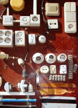 五金電器舊貨木材顯示DIY