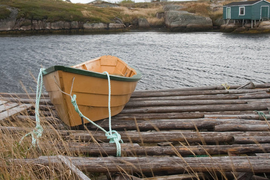 平底小渔船
