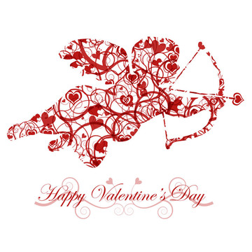 情人節(jié)Cupid帶弓和心箭