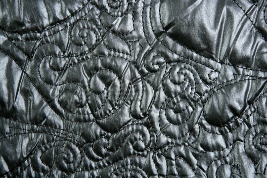 服裝縫制尼龍imitatingem凸起的黑色