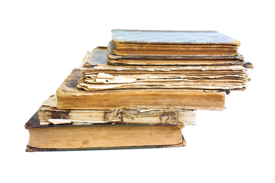 一張皺巴巴的舊書