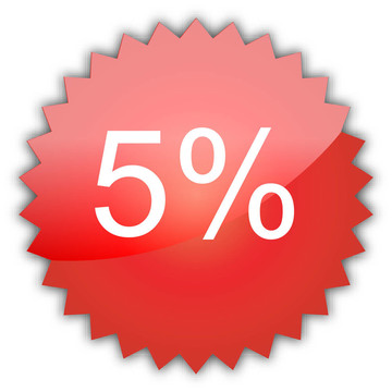文字銷售5%