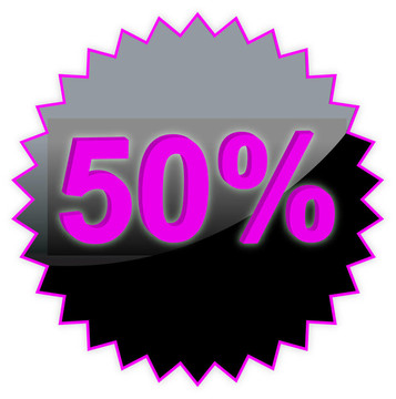 文字銷售50%
