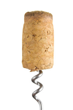 從用開瓶器瓶Cork