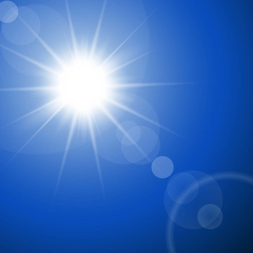 炎熱的夏日陽光